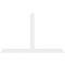 Ekena Millwork Portland Architectural Grade PVC Gable Bracket, 72"W x 45"H x 2"D x 4"F, 15/12 Pitch GBP072X45X0204POR00 - alternate 4